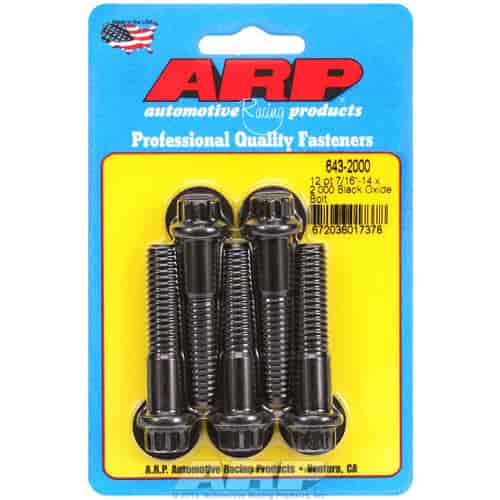 ARP 7/16-14 x 2.000 12pt black oxide bolts - 643-2000
