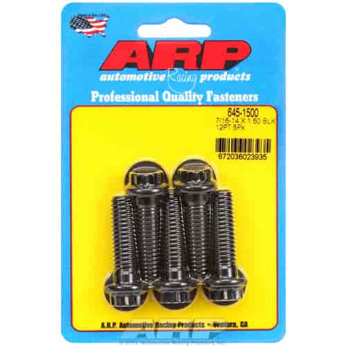 ARP 7/16-14 X 1.500 12pt 1/2 wrenching black oxide bolts - 645-1500