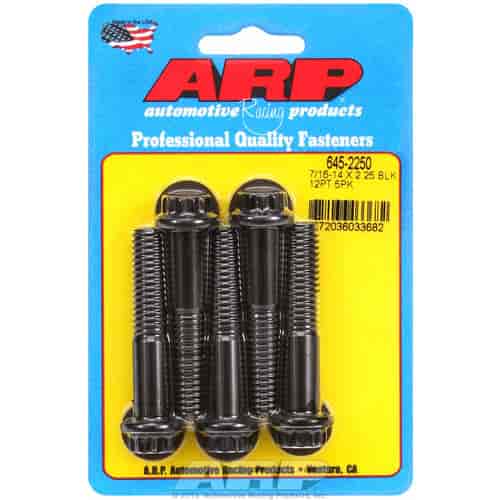 ARP 7/16-14 X 2.250 12pt 1/2 wrenching black oxide bolts - 645-2250