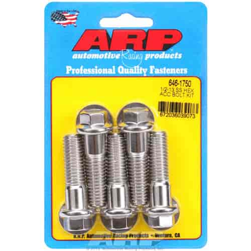 ARP 1/2-13 X 1.750 hex SS bolts - 646-1750