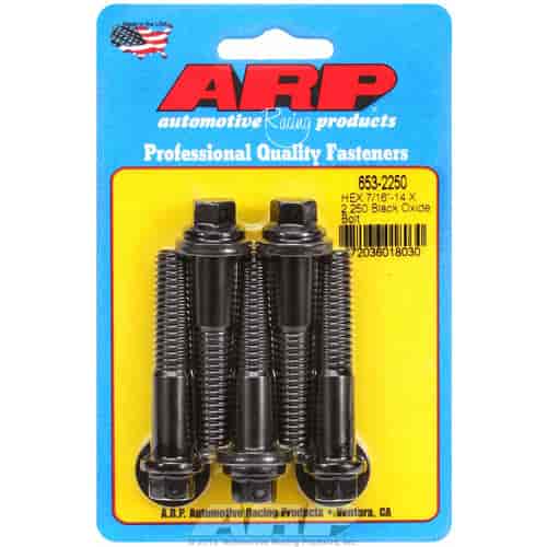 ARP 7/16-14 X 2.250 hex black oxide bolts - 653-2250