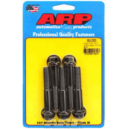 ARP 7/16-14 X 2.500 hex black oxide bolts - 653-2500