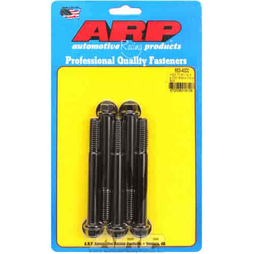 ARP 7/16-14 X 4.000 hex black oxide bolts - 653-4000