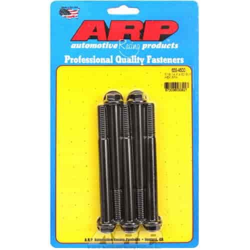 ARP 7/16-14 X 4.500 hex 1/2 wrenching black oxide bolts - 655-4500