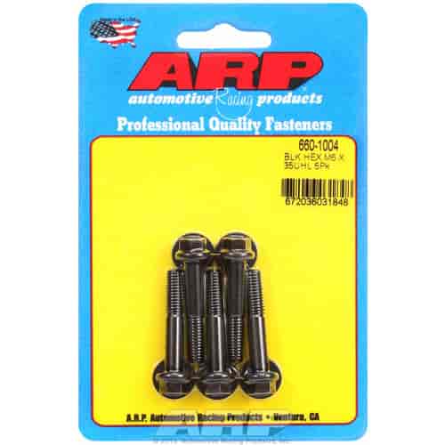 ARP M6 x 1.00 x 35 hex black oxide bolts - 660-1004