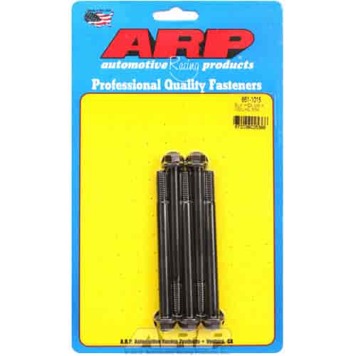 ARP M8 x 1.25 x 100 hex black oxide bolts - 661-1015