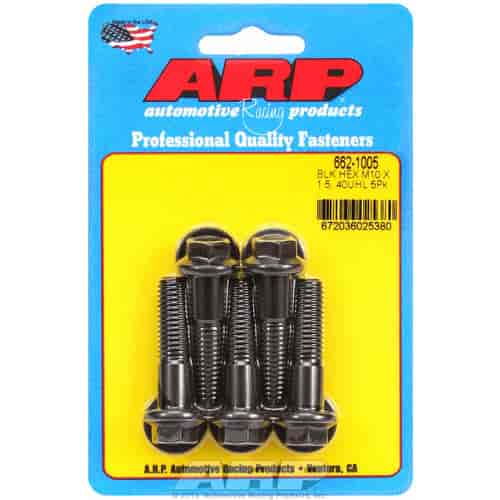 ARP M10 x 1.50 x 40 hex black oxide bolts - 662-1005
