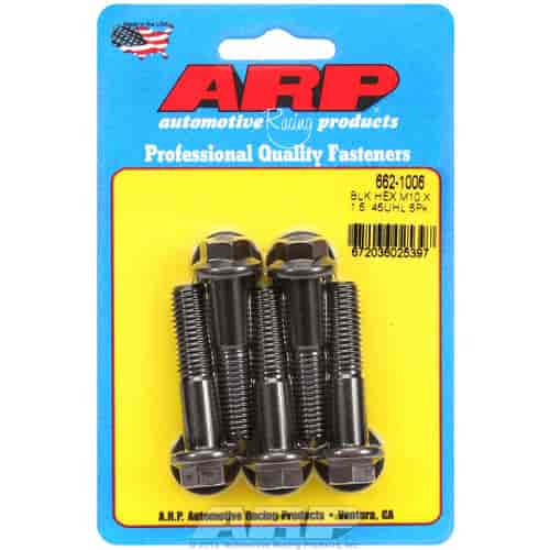 ARP M10 x 1.50 x 45 hex black oxide bolts - 662-1006