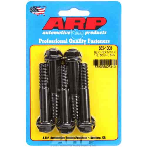 ARP M10 x 1.50 x 60 hex black oxide bolts - 662-1008
