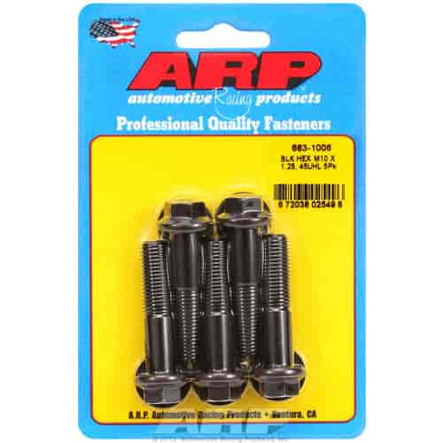 ARP M10 x 1.25 x 45 hex black oxide bolts - 663-1006