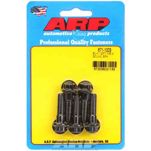 ARP M8 x 1.25 x 30 12pt black oxide bolts - 671-1003