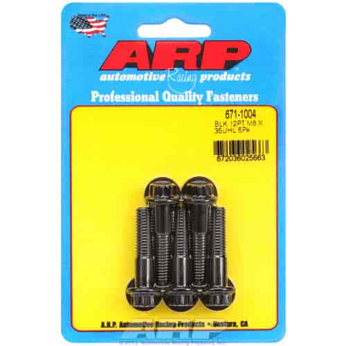 ARP M8 x 1.25 x 35 12pt black oxide bolts - 671-1004