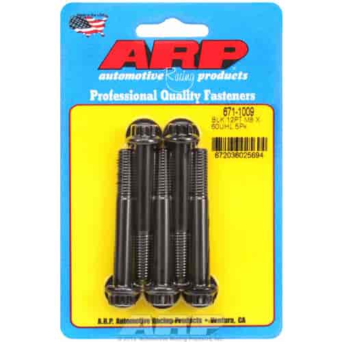 ARP M8 x 1.25 x 60 12pt black oxide bolts - 671-1009
