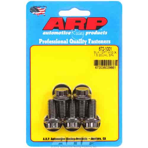 ARP M10 x 1.50 x 20 12pt black oxide bolts - 672-1001