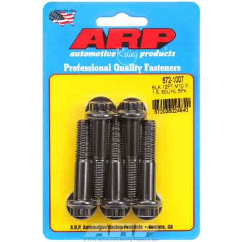 ARP M10 x 1.50 x 50 12pt black oxide bolts - 672-1007