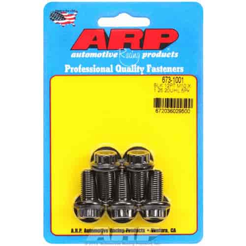ARP M10 x 1.25 x 20 12pt black oxide bolts - 673-1001