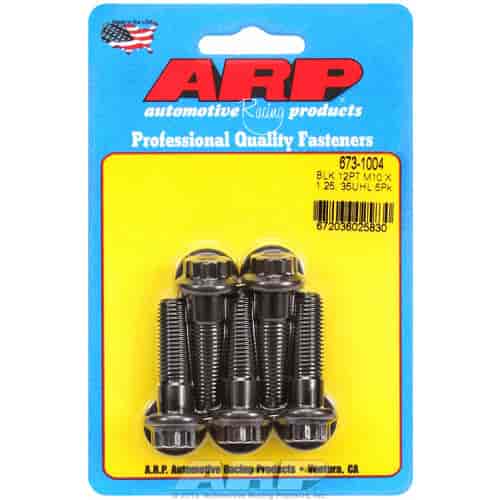ARP M10 x 1.25 x 35 12pt black oxide bolts - 673-1004
