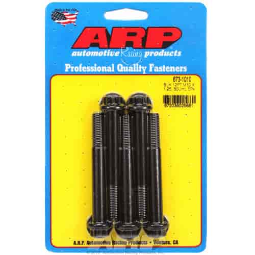 ARP M10 x 1.25 x 80 12pt black oxide bolts - 673-1010