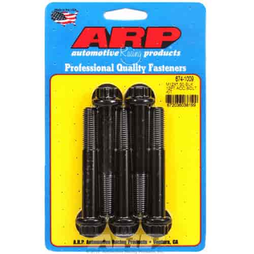 ARP M12 x 1.50 x 80 12pt black oxide bolts - 674-1009
