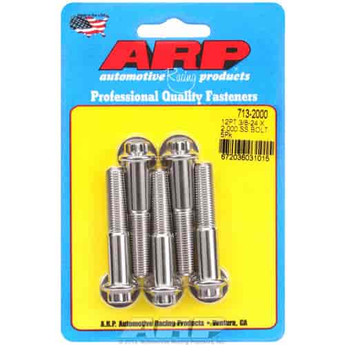 ARP 3/8-24 x 2.000 12pt SS bolts - 713-2000