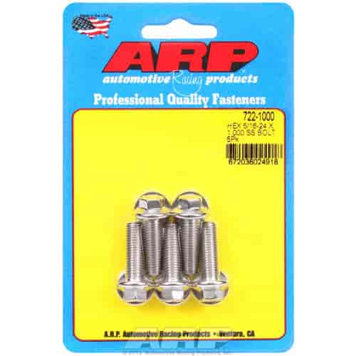 ARP 5/16-24 x 1.000 hex SS bolts - 722-1000