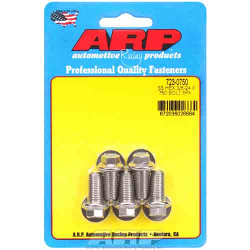 ARP 3/8-24 x .750 hex SS bolts - 723-0750