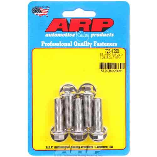 ARP 3/8-24 x 1.250 hex SS bolts - 723-1250
