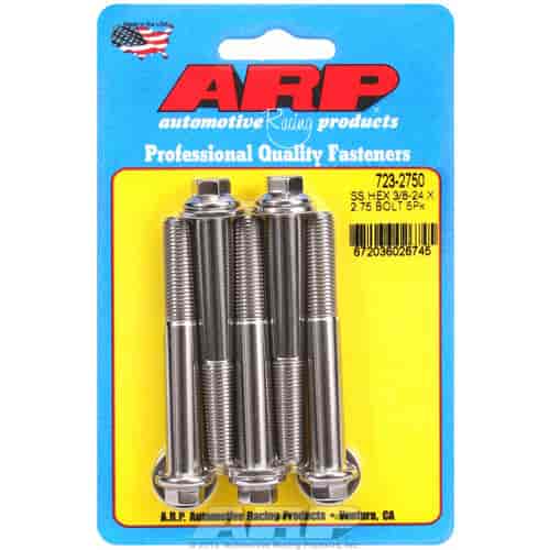 ARP 3/8-24 x 2.750 hex SS bolts - 723-2750