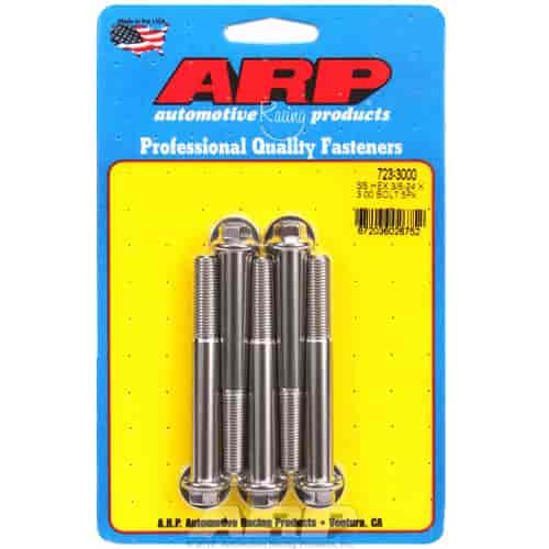 ARP 3/8-24 x 3.000 hex SS bolts - 723-3000
