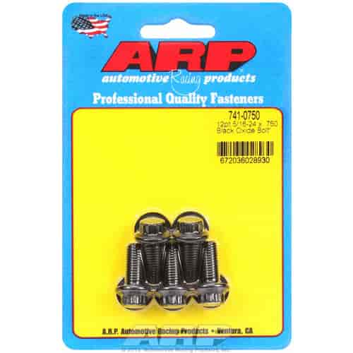 ARP 5/16-24 x .750 12pt black oxide bolts - 741-0750