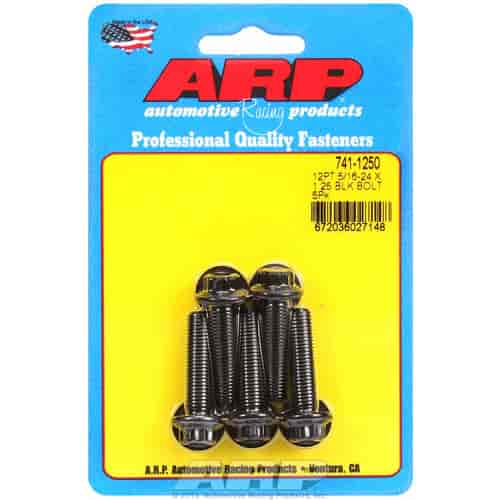 ARP 5/16-24 x 1.250 12pt black oxide bolts - 741-1250