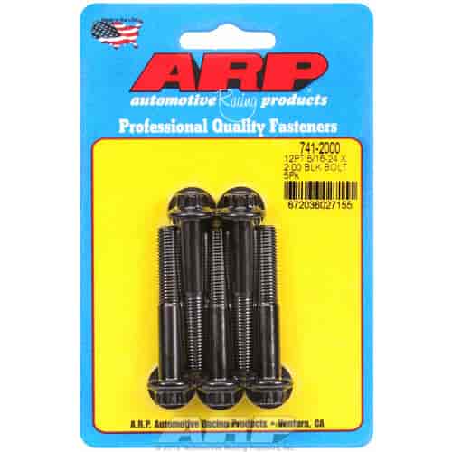 ARP 5/16-24 x 2.000 12pt black oxide bolts - 741-2000