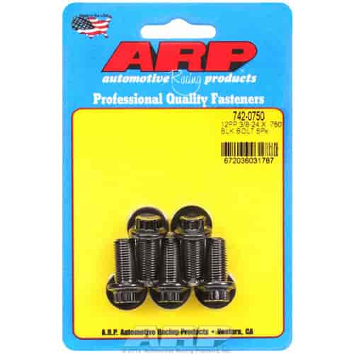 ARP 3/8-24 x .750 12pt black oxide bolts - 742-0750