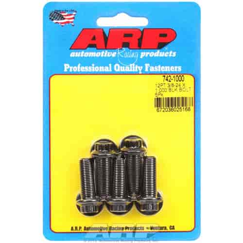 ARP 3/8-24 x 1.000 12pt black oxide bolts - 742-1000