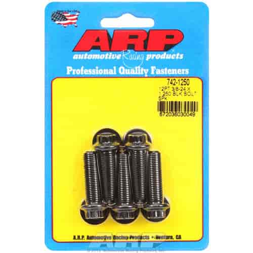 ARP 3/8-24 x 1.250 12pt black oxide bolts - 742-1250