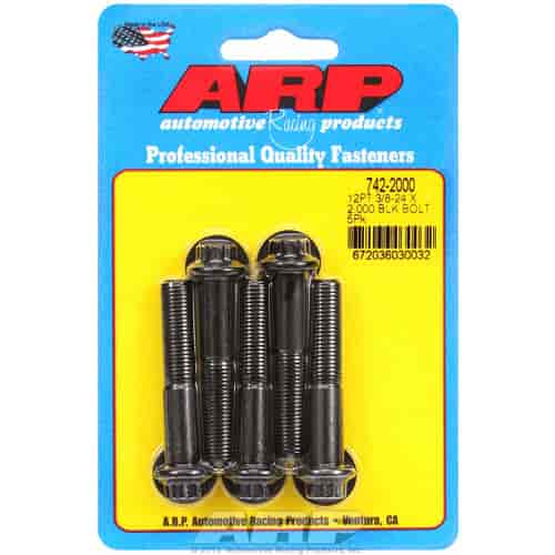 ARP 3/8-24 x 2.000 12pt black oxide bolts - 742-2000