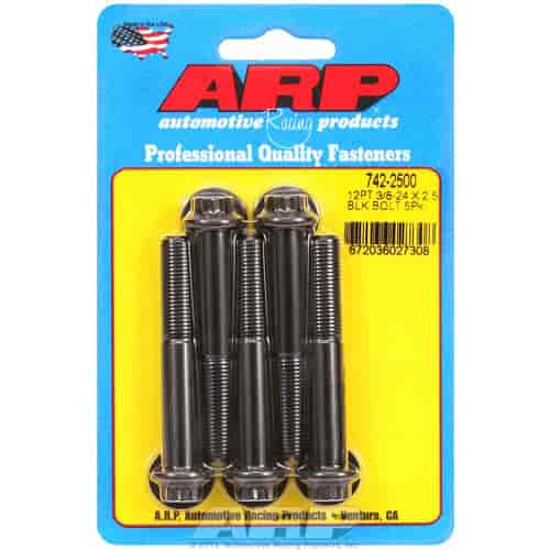 ARP 3/8-24 x 2.500 12pt black oxide bolts - 742-2500