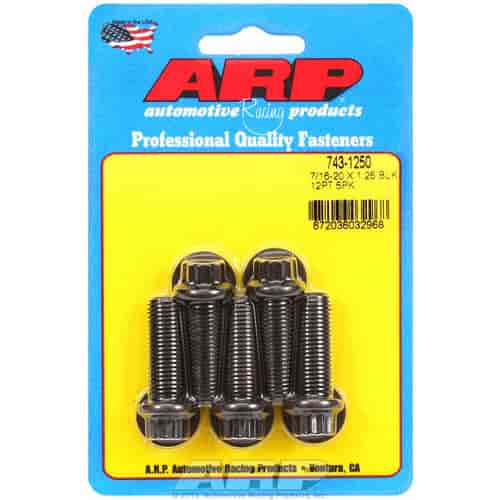 ARP 7/16-20 x 1.250 12pt black oxide bolts - 743-1250