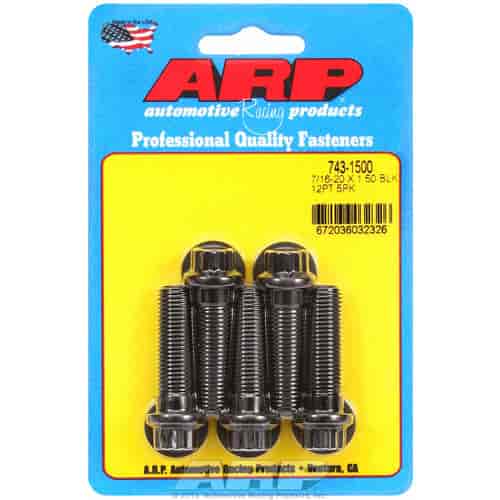 ARP 7/16-20 x 1.500 12pt black oxide bolts - 743-1500
