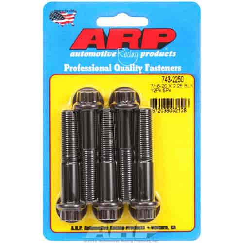 ARP 7/16-20 x 2.250 12pt black oxide bolts - 743-2250
