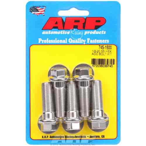 ARP 1/2-20 x 1.500 hex SS bolts - 745-1500