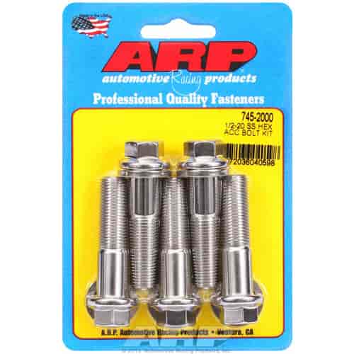 ARP 1/2-20 x 2.000 hex SS bolts - 745-2000