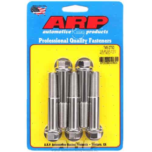 ARP 1/2-20 x 2.750 hex SS bolts - 745-2750