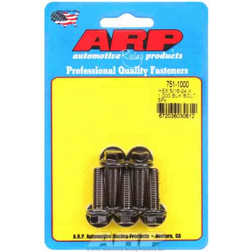 ARP 5/16-24 x 1.000 hex black oxide bolts - 751-1000