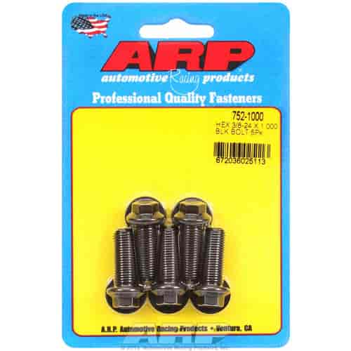 ARP 3/8-24 x 1.000 hex black oxide bolts - 752-1000