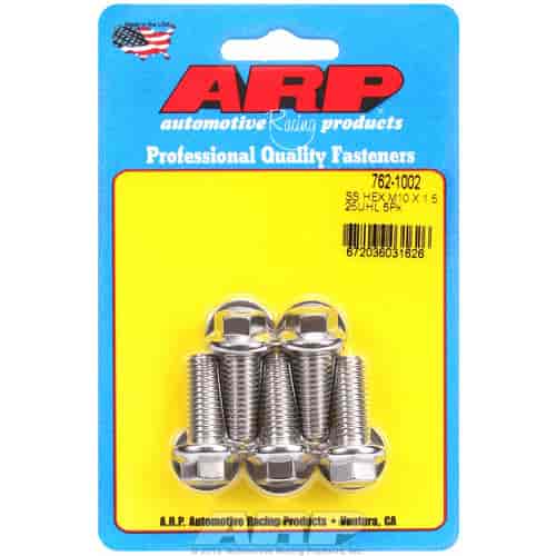 ARP M10 x 1.50 x 25 hex SS bolts - 762-1002