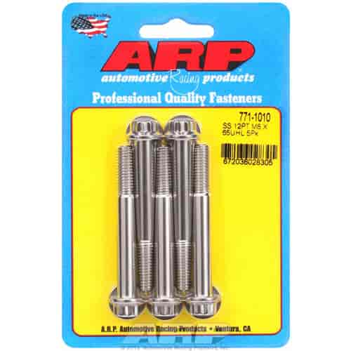 ARP M8 x 1.25 x 65 12pt SS bolts - 771-1010