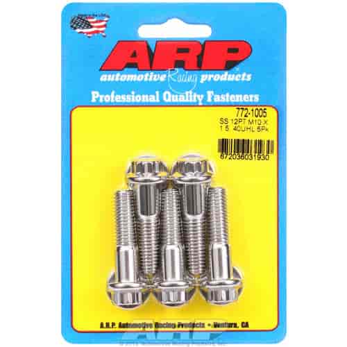 ARP M10 x 1.50 x 40 12pt SS bolts - 772-1005