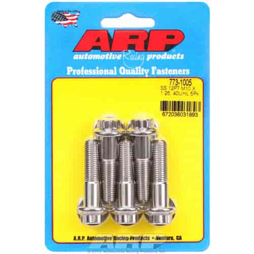 ARP M10 x 1.25 x 40 12pt SS bolts - 773-1005
