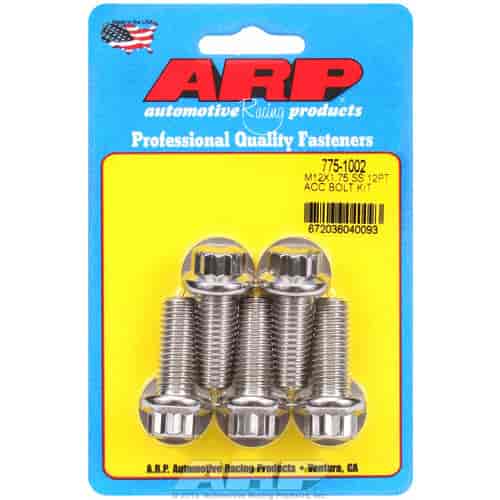 ARP M12 X 1.75 X 30 12pt SS bolts - 775-1002